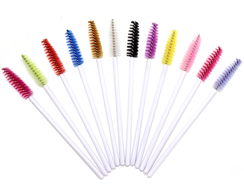 Disposable Colorful Bristle Black Mascara Wands Eyelashes