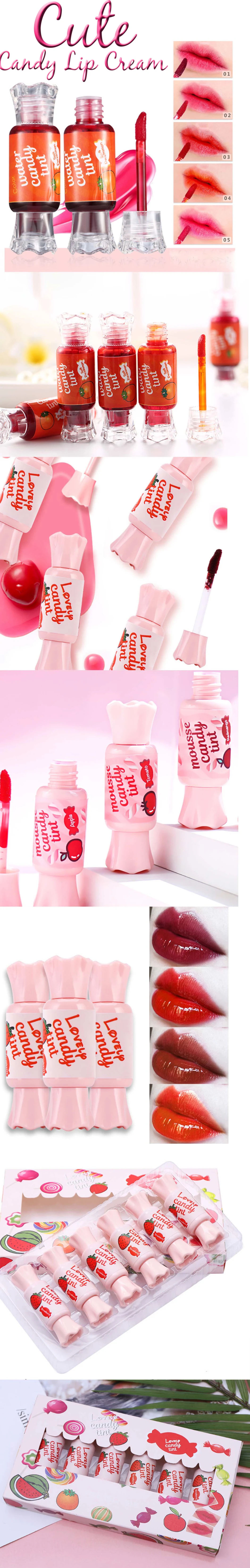 New Design Kids Cosmetic Products Cute Candy Lipgloss Liptint