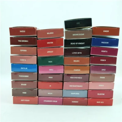 Maquillaje Liquid Lips Kyli 38 colores Lipgloss Mate Líquido a prueba de agua Lápiz labial OEM Lip Gloss Ky Jenner Lipgloss y Lip Liner Set