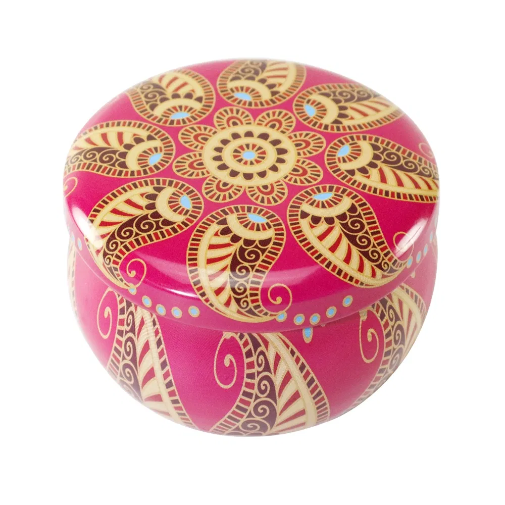 Lata de hojalata Fragancia Caja de regalo Vela de aromaterapia Lata