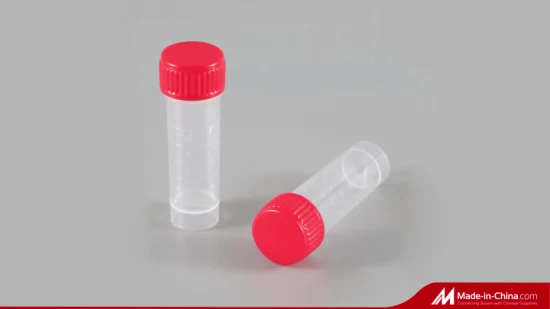 Plástico desechable de laboratorio 15ml 50ml Tubo de ensayo de centrífuga de plástico PP para tapas de rosca cónicas estériles Rnase y Dnase Free Plug-Seal y prueba de tapas planas